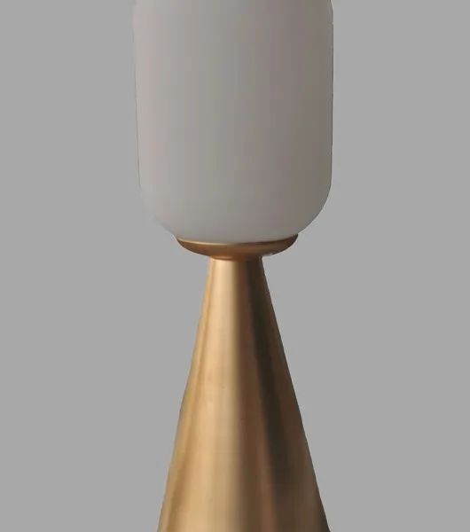 ΕΠΙΤΡΑΠΕΖΙΟ ΦΩΤΙΣΤΙΚΟ ΜΕ ΚΩΝΙΚΗ ΒΑΣΗ ΚΑΙ ΟΒΑΛ ΓΥΑΛΙ Ν1319