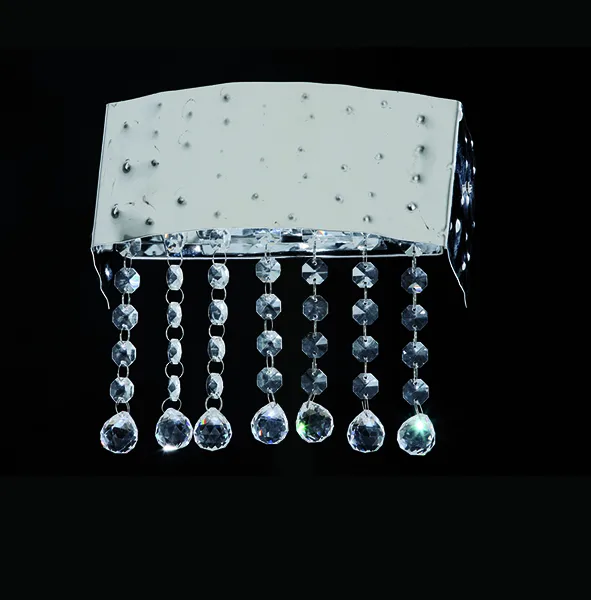 ΕΠΙΤΟΙΧΙΟ ΦΩΤΙΣΤΙΚΟ ΜΕ ΜΕΤΑΛΛΙΚΟ ΠΛΑΙΣΙΟ ΚΑΙ ΚΡΥΣΤΑΛΛΙΝΗ ΔΙΑΚΟΣΜΗΣΗ N2215W